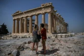 L'Acropole à Athènes, le 18 mai 2020, jour de sa réouverture après deux mois de fermeture en raison de l'épidémie de Covid-19