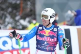 Le Français Johan Clarey, 5e de la prestigieuse descente de Kitzbühel, le 23 janvier 2022 