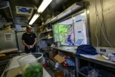 Brian Potter, employé du food truck Dirty South Deli, le 24 avril 2020 à Washington