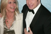 Le célèbre duo de "Grease", Olivia Newton-John (g) et John Travolta, le 19 janvier 2008 à Hollywood, en Californie 