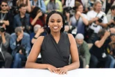 La réalisatrice kényane Wanuri Kahiu lors du photocall de son film "Rafiki", sélectionné en compétition au Festival de Cannes, à Cannes, le 09 mai 2018