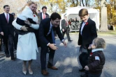 Justin Trudeau, sa femme Sophie Grégoire et leurs enfants Ella Grace, Hadrien et Xavier, à Ottawa le 4 novembre 2015