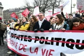 Des opposants à l'avortement manifestent dans le cadre de la "marche pour la vie", le 19 janvier 2025 à Paris  