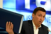Le champion olympique de ski de fond, sur 50 km, Alexander Legkov en conférence de presse, le 13 mai 2016 à Moscou