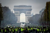 Manifestation de "gilets jaunes", le 24 novembre 2018 sur les Champs-Elysées à Paris