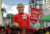Une effigie géante de Lula dans un festival organisé par ses partisans, à Recife au Brésil, le 17 novembre 2019