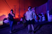 Des résidents évacués en raison de feux de forêts à Vina del Mar dans la région de Valparaiso au Chili le 2 février 2024