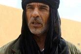 Photo de Mokhtar al-Akhdhar, un des seigneurs de guerre de Zenten, en Libye, lors d'un entretien avec l'AFP, le 28 mars 2018