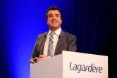 Le PDG du groupe Lagardère Arnaud Lagardère à Paris le 3 mai 2016