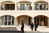 Des migrants syriens dans le complexe touristique de Saint-Nicolas, le 31 janvier 2022 à Chloraka, à Chypre