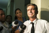 Le pilote français Bruno Odos le 15 août 2015 au tribunal à Saint-Domingue 