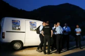 Des gendarmes arrivent au canyon de Zoicu, où qquatre pratiquants de canyoning, dont un enfant, sont morts et un autre est toujours porté disparu, le 1er août 2018 à Soccia, en Corse-du-Sud
