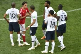 Les Bleus et le Danemark se quittent sur un match nul à Moscou, le 26 juin 2018, avec une  qualification pour les 8e de finale du Mondial à la clé