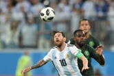L'attaquant vedette de l'Argentine Lionel Messi lors du match contre le Nigeria au Mondial, le 26 juin 2018 à Saint-Pétersbourg