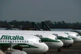 Des avions de la flotte d'Alitalia sur le tarmac de l'aéroport de Rome-Fiumicino, le 1er novembre 2013