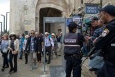 L'entrée dans la Vieille ville de Jérusalem par la porte de Jaffa est contrôlée par la police israélienne le 8 octobre 2015