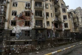 Un immeuble touché par les combats à Irpin, près de Kiev, le 1er avril 2022