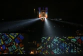 La Basilique de Fourvière illuminée lors de la Fête des Lumières, le 6 décembre 2018 à Lyon