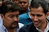 Juan Guaido (d) et son chef de cabinet Roberto Marrero, le 8 mars 2019 à Caracas
