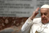 Le pape François dans la basilique Saint-Pierre au Vatican, le 9 mars 2024 