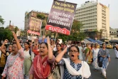 Manifestation contre l'attentat contre des touristes au Cachemire indien, le 29 avril 2025 à Calcutta, en Inde