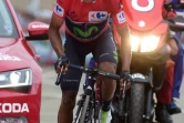 Nairo Quintana à l'arrivée de la 15e étape du Tour d'Espagne 2016