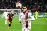 L'attaquant de Lyon Rayan Cherki contre le Sparta Prague en Ligue Europa, le 4 novembre 2021 à Décines-Charpieu 