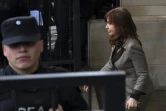 L'ancienne présidente argentine Cristina Kirchner sort du palais de justice de Buenos Aires, le 13 août 2018
