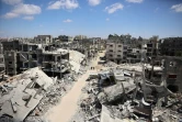 Vue des destructions à Beit Lahia, dans le nord de la bande de Gaza, le 29 juillet 2024