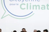 Le président Emmanuel Macron participe à la Convention citoyenne sur le climat le 10 janvier 2020 à Paris