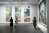 Des tableaux du peintre français Pierre Bonnard lors d'une visite de presse de l'exposition "La collection Morozov - Icônes de l'art moderne" à la Fondation Louis Vuitton à Paris, le 15 septembre 2021  