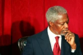 Kofi Annan, ancien secrétaire général de l'ONU, décédé le 18 août à 80 ans, ici le 29 janvier 2008  à Nairobi au Kenya 