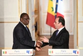 Le président François Hollande et son homologue sénégalais Macky Sall, le 20 décembre 2016 à l'Elysée, à Paris