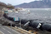 Le tsunami du 11 mars 2011 à Miyako, dans le nord-est du Japon