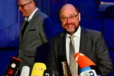 Martin Schulz, leader du SPD, arrive au siège du parti pour des discussions avec les conservateurs de la CDU/CSU, le 11 janvier 2018 à Berlin