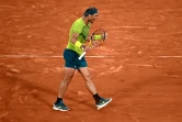 Rafael Nadal a remporté le premier set au tie-break contre Alexander Zverev à Roland-Garros, le 3 juin 2022 
