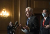 Mitch McConnell, chef de la majorité républicaine au Sénat des Etats-Unis, lors d'une conférence de presse le 15 décembre 2020 à Washington