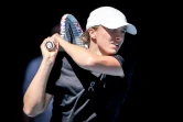 La Polonaise Iga Swiatek à l'entraînement à l'approche de l'Open d'Australie, le 11 janvier 2024 à Melbourne