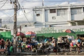 Les étals d'un marché près de l'hôpital de Port-au-Prince, le 26 mars 2020 à Haïti 