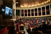 Minute de silence à l'Assemblée en mémoire de Samuel Paty, à Paris le 20 octobre 2020