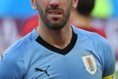 Le capitaine de l'Uruguay Diego Godin avant le match contre l'Arabie Saoudite, le 20 juin 2018 à Rostov