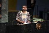 Kumi Naidoo, secrétaire général d'Amnesty International, le 24 septembre 2018 aux Nations unies à New York