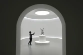 Le "Rabbit" de Jeff Koons, exposé dans les locaux de Christie's, à New York