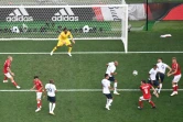 La France face au Danemark au stade Luzhniki à Moscou le 26 juin 2018