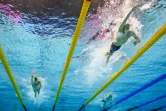 Le Français Léon Marchand loin devant ses concurrents en finale du 400 m quatre nages à Budapest, le 18juin 2022 
