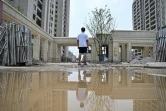 M. Wang dans le lotissement en chantier où il a acheté un appartement, le 2 juin 2023 à Ningbo, dans la province chinoise du Zhejiang