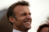 Emmanuel Macron lors d'un déplacement sur l'île de Sein (Finistère) pour commémorer le 84e anniversaire de l'Appel du 18 Juin du général De Gaulle