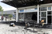 La mairie annexe de Dervallières, incendiée dans la nuit du 3 au 4 juillet 2018