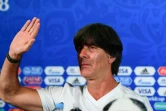 Le sélectionneur allemand Joachim Low donne une conférence de presse au Kazan Arena lors de la coupe du monde, le 27 juin 2018