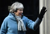 La Première ministre britannique Theresa May devant le 10, Downing Street, le 14 mars 2019